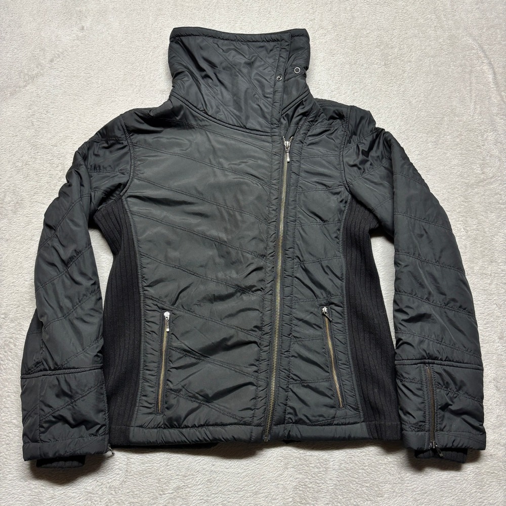 prAna Diva Jacket Women's Medium Sherpa Lining W/Ribbed-Knit Side Panels